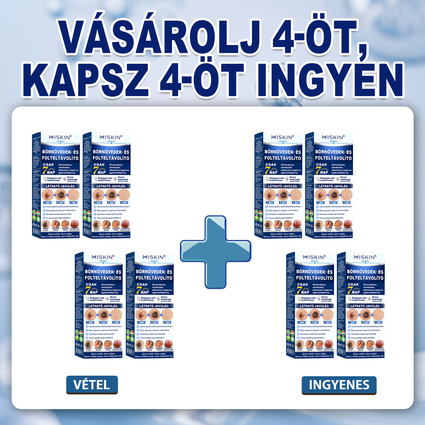𝐇𝐈𝐒𝐊𝐈𝐍® 7 napos megoldás bőrkinövésekre és foltokra | Fájdalommentes precíziós rollerball, hegek nélkül