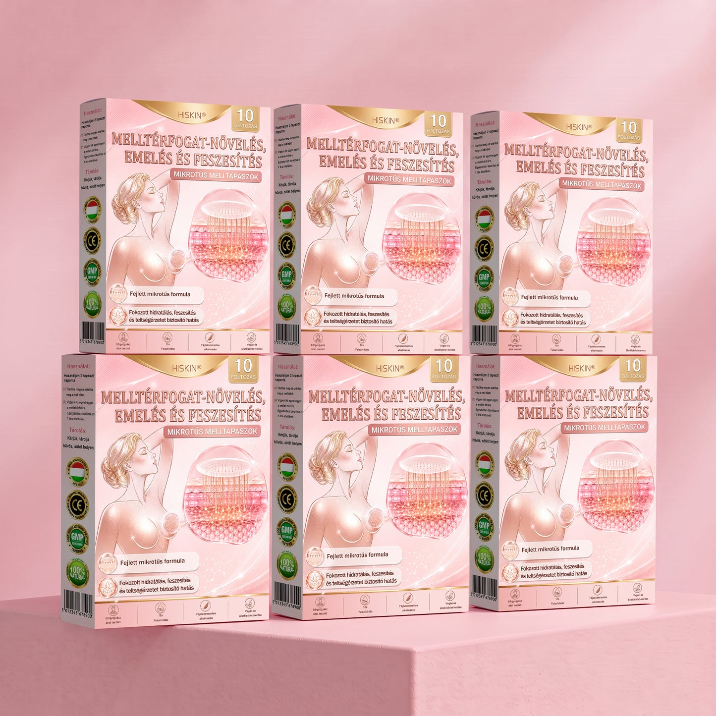 🥇HISKIN® MELLEMELŐ ÉS FESZESÍTŐ MIKROTŰS TAPASZOK